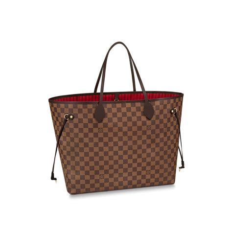 louis vuitton damier ebene neverfull pochette mm gm|louis vuitton damier neverfull price.